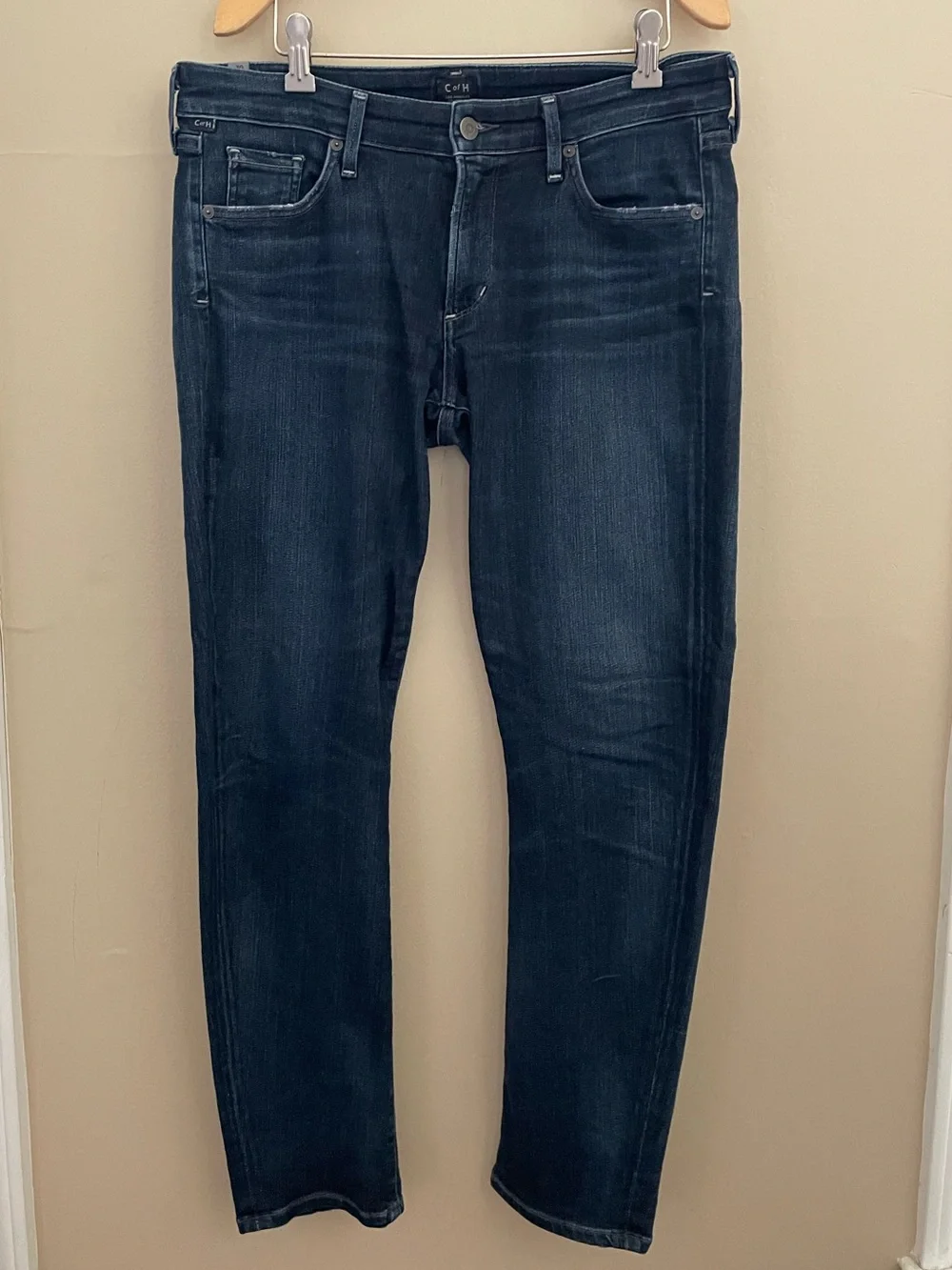 Citizens of Humanity Arielle Petite Mid-Rise Slim Jeans Dark Wash Sz 30 - Picture 1 of 6